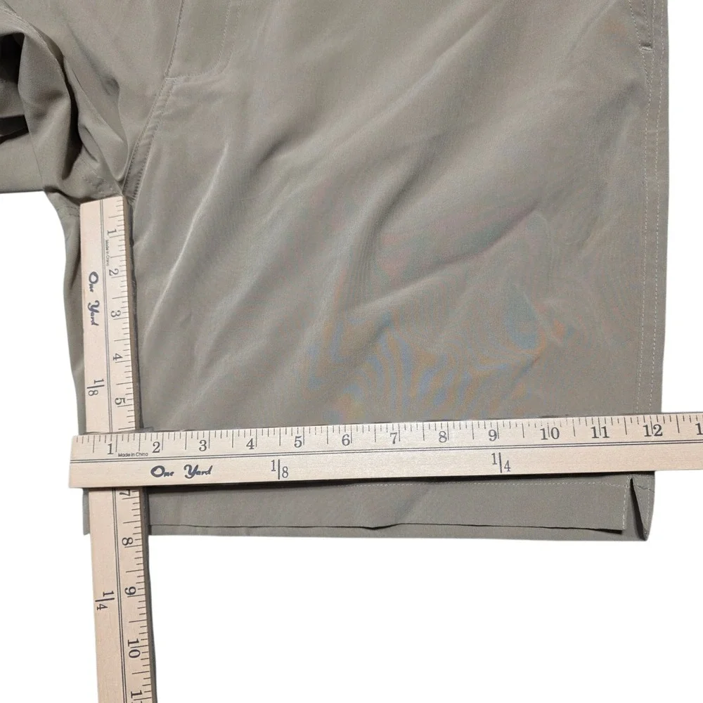 Thousand Miles Hybrid Shorts - Elastic Sides‎ on Waist, Lightweight, Khaki - XL